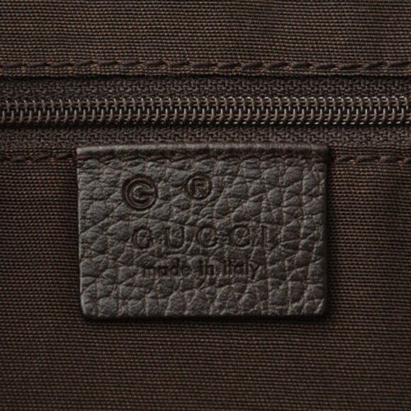 GUCCI Brown Leather Shoulder Bag - Picture 7 of 14